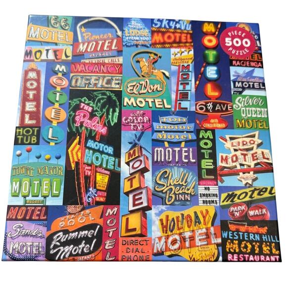 VINTAGE Motel 500 Piece Puzzle *NEW* - Picture 1 of 7